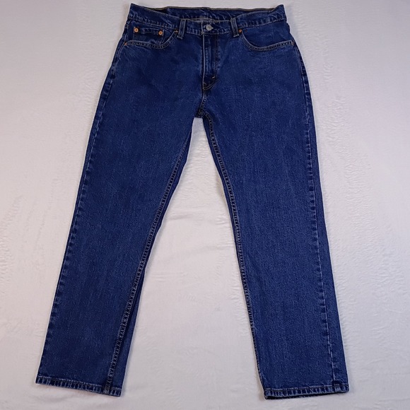 Levis 559 Relaxed Straight Jeans Mens W33 L30 Blue Denim Medium Wash Rare Tag - Picture 2 of 16